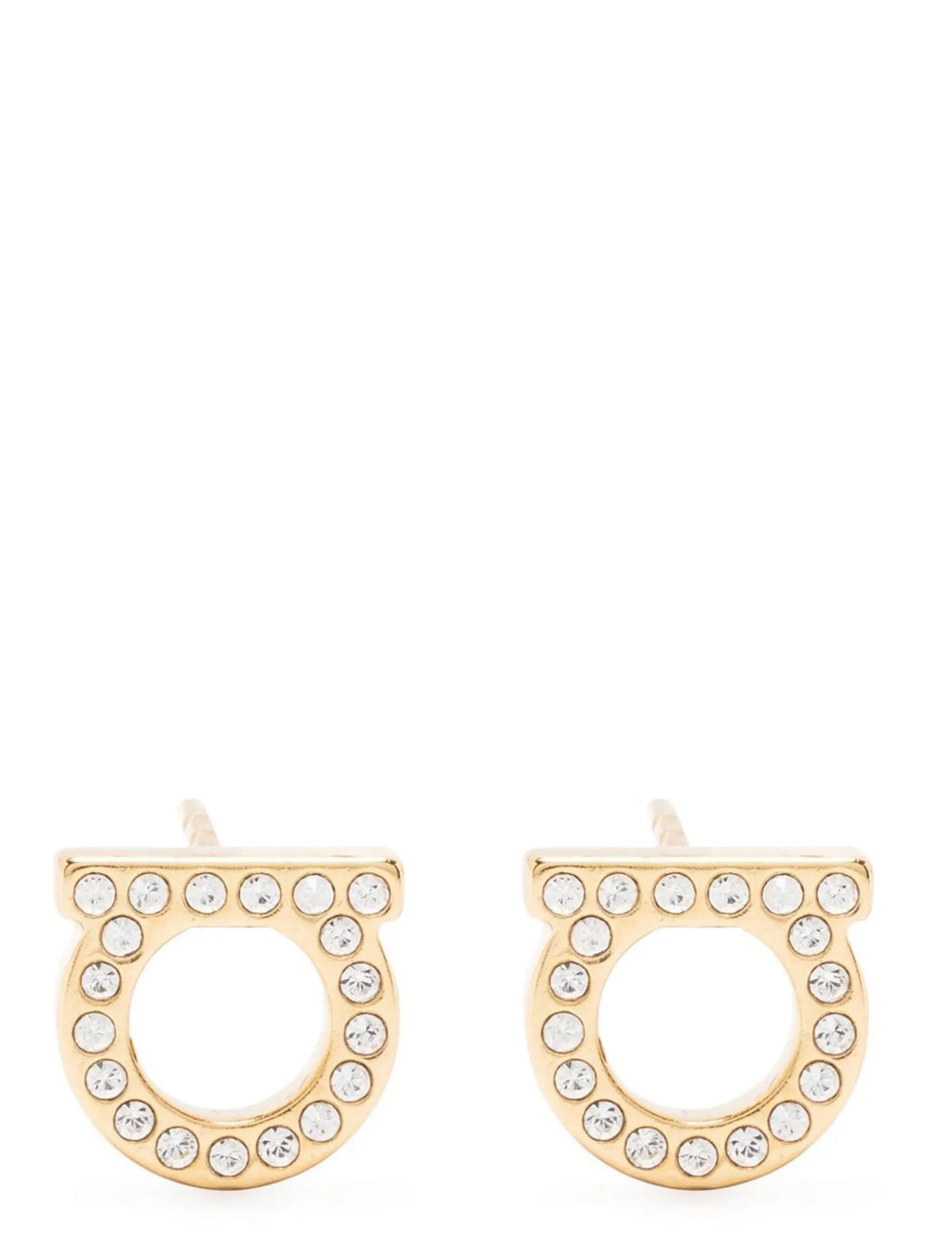 Ferragamo Gold Brass Earrings