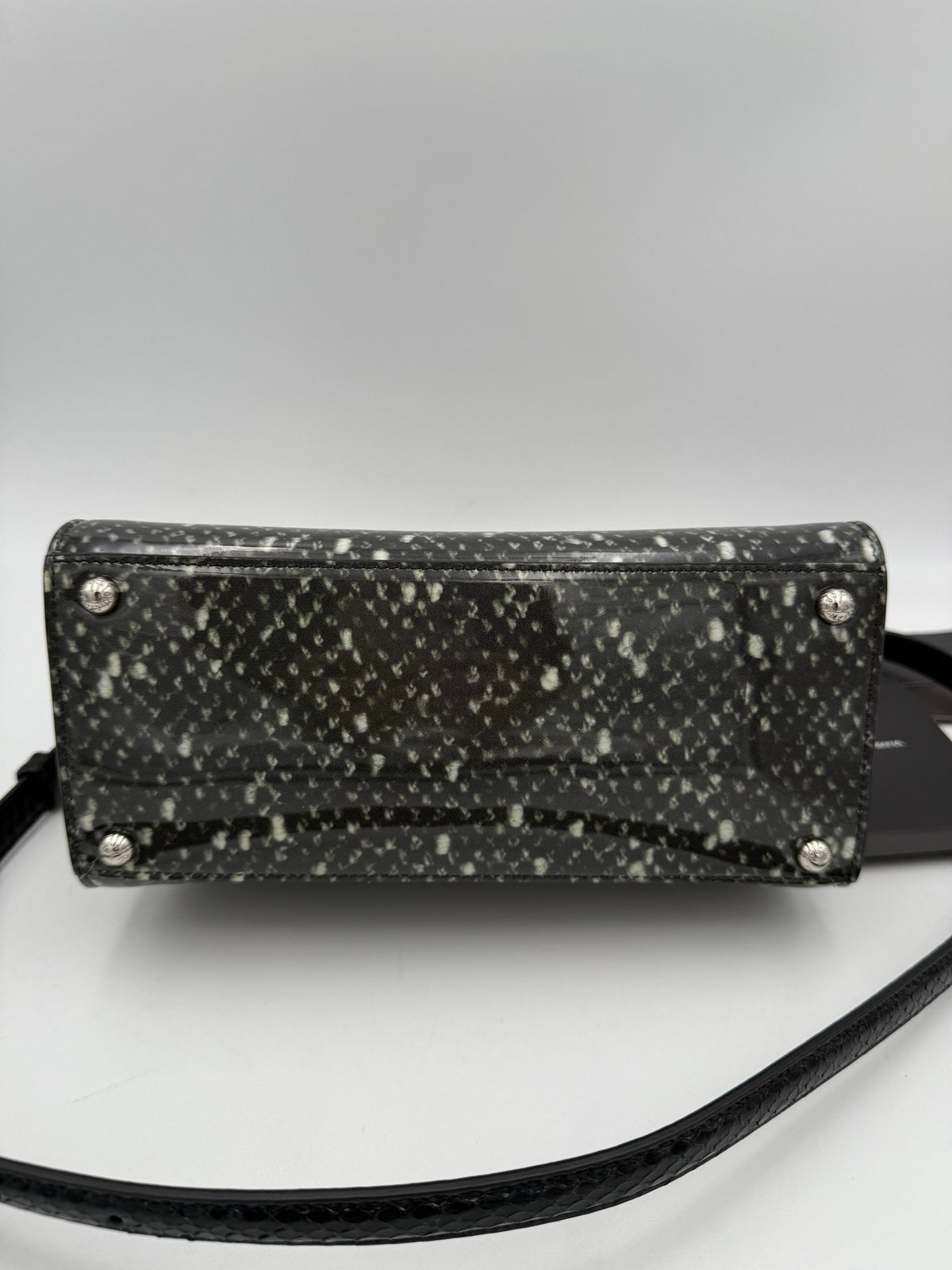 Dolce & Gabbana DOLCE & GABBANA “Monica” Python and Patent Handbag