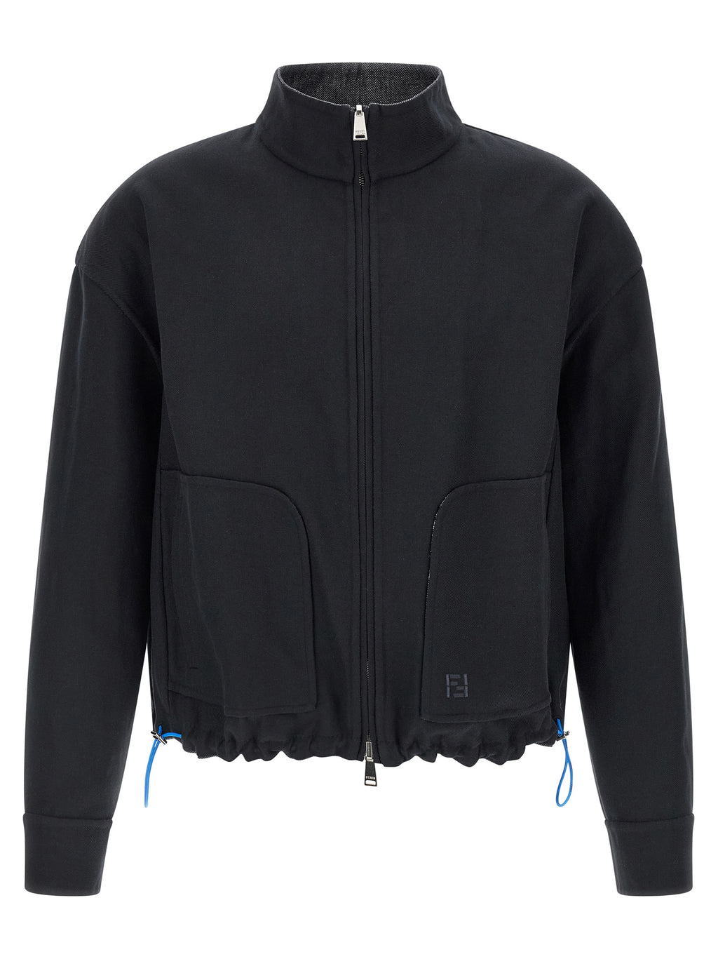 Fendi Blue Linen Denim Jacket