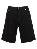 Dolce & Gabbana Black Cotton Bermuda Shorts