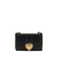 Dolce & Gabbana Black Lamb Ovis Aries Shoulder Bag