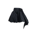 Blumarine Black Polyester Midi Skirt