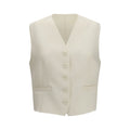 Fendi Beige Wool Oves Aries Waistcoat