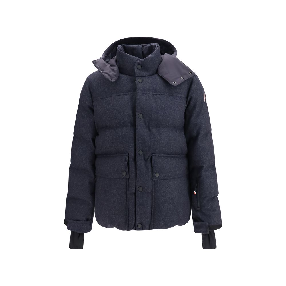 Moncler Grenoble Blue Wool Oves Aries Jacket