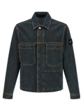 Stone Island Blue Cotton Denim Jacket
