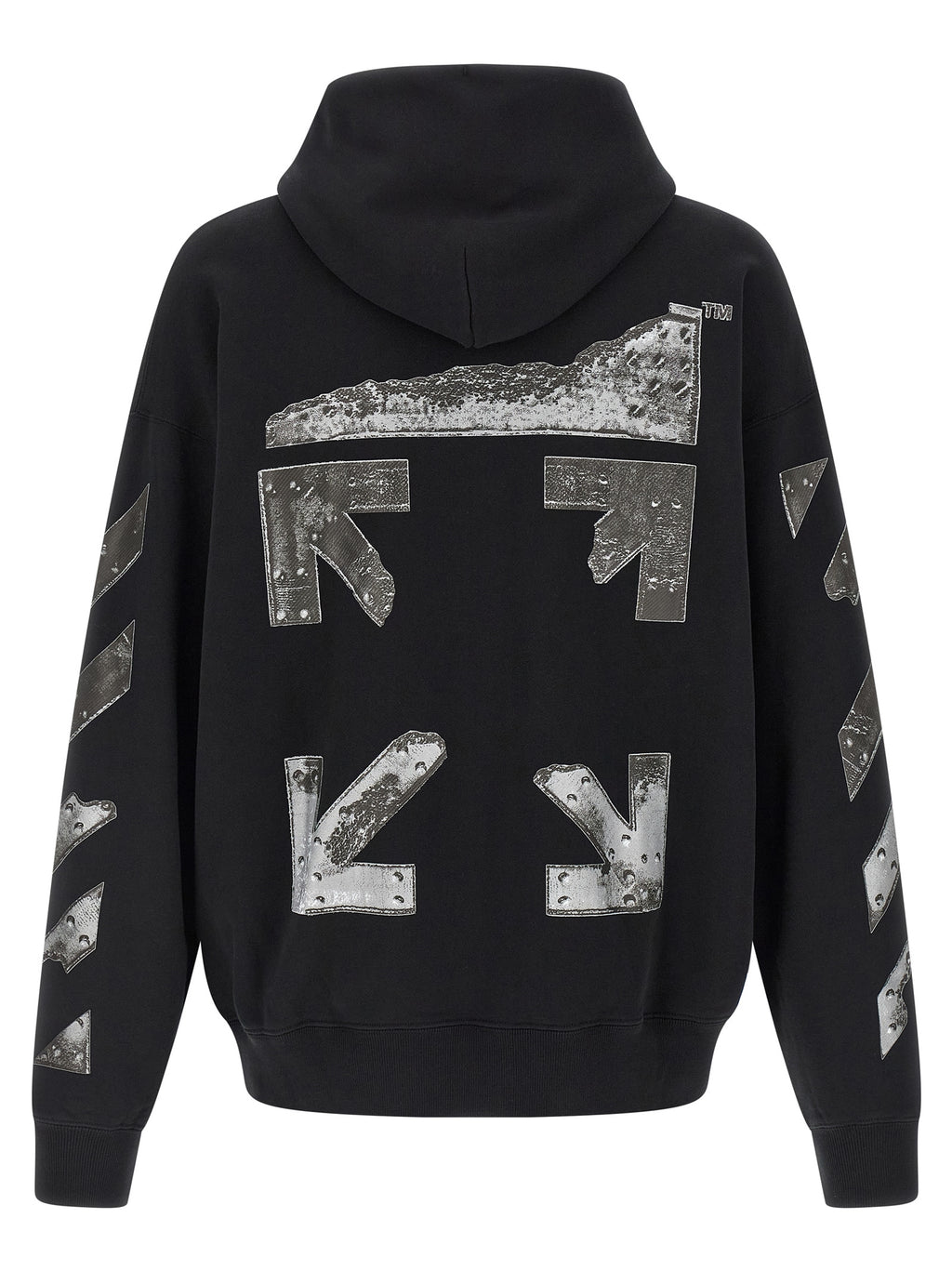 Off-White Black Cotton Sweatshirt