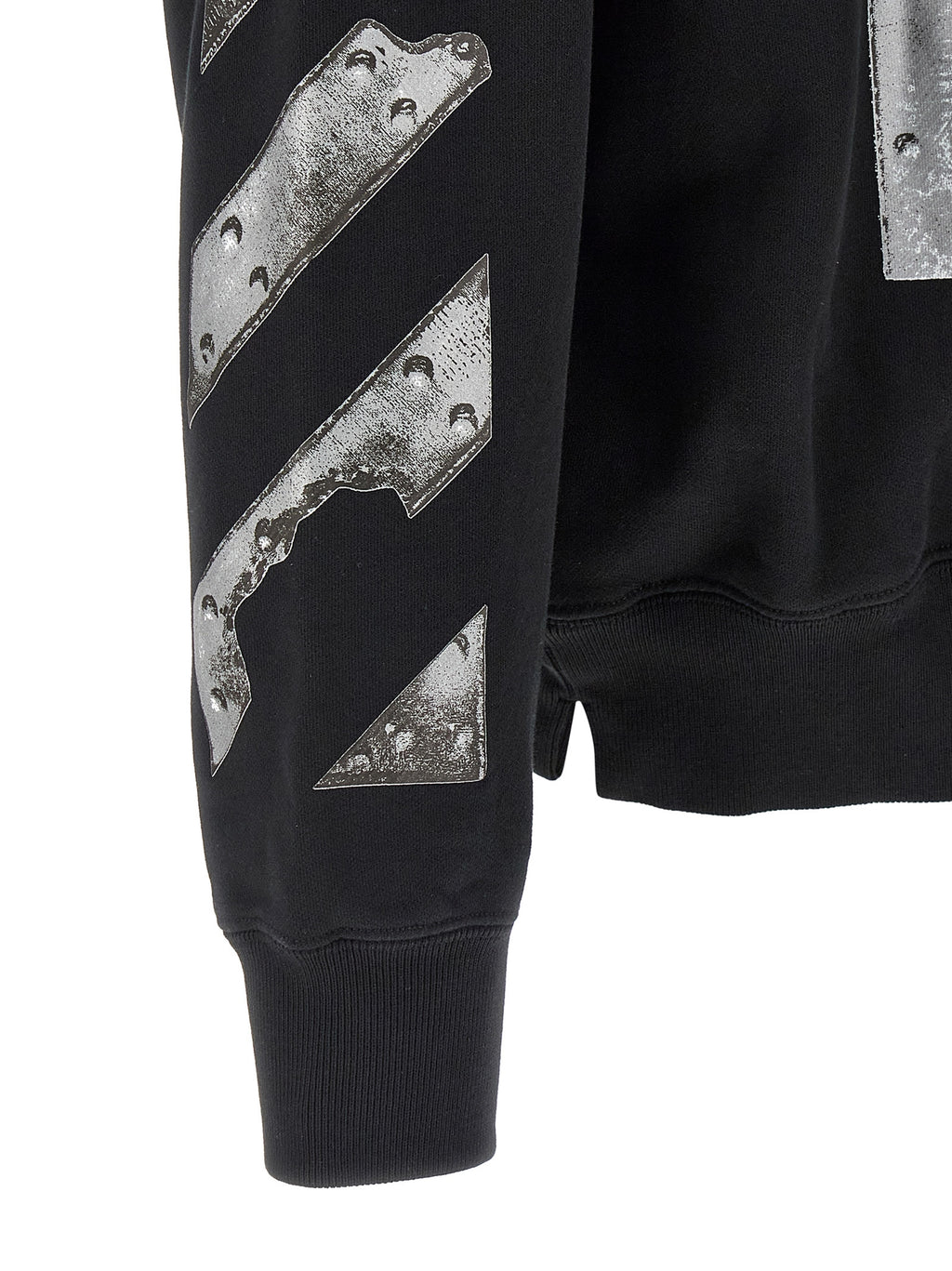 Off-White Black Cotton Sweatshirt