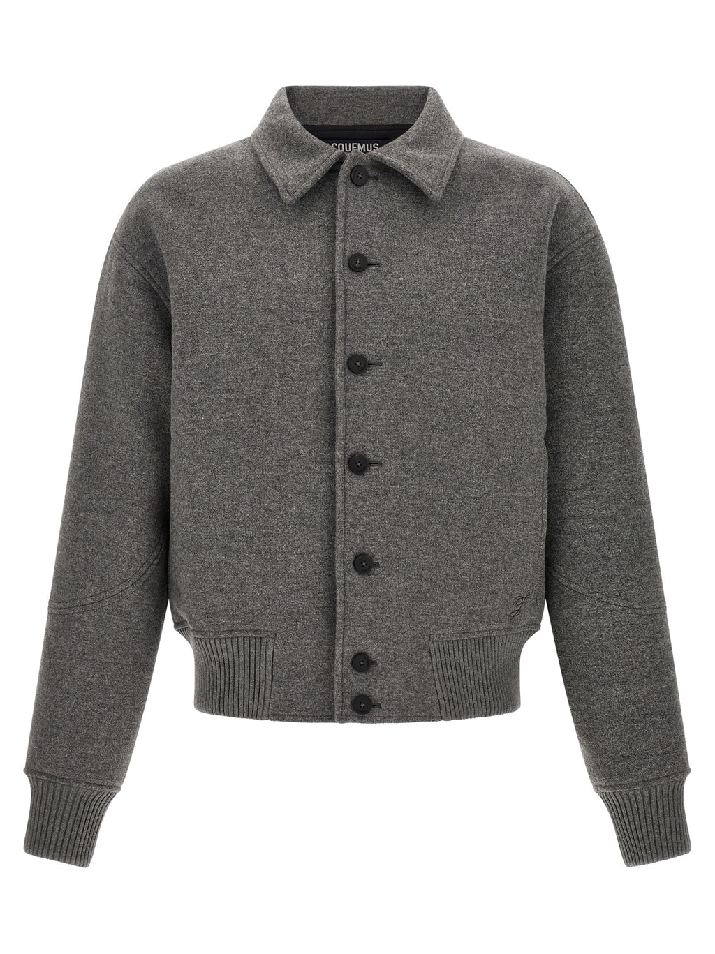 Jacquemus Gray Virgin Wool Bomber