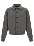 Jacquemus Gray Virgin Wool Bomber