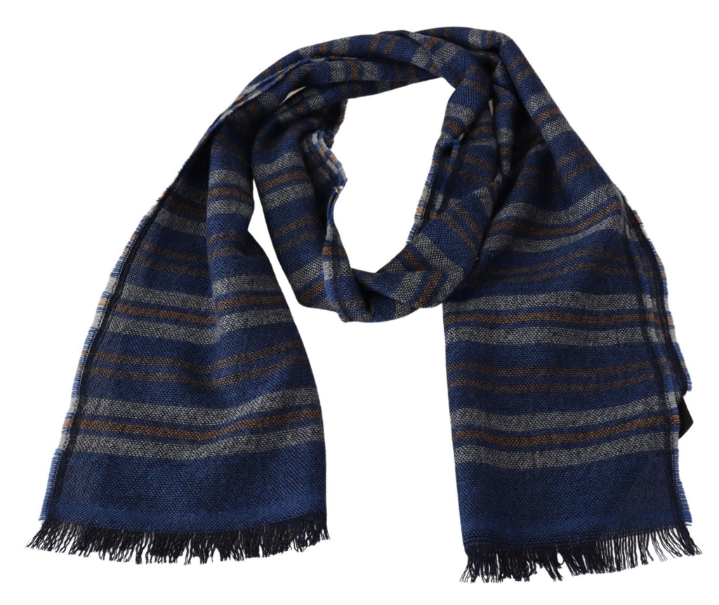 Missoni Multicolor Wool Striped Unisex Neck Wrap Shawl