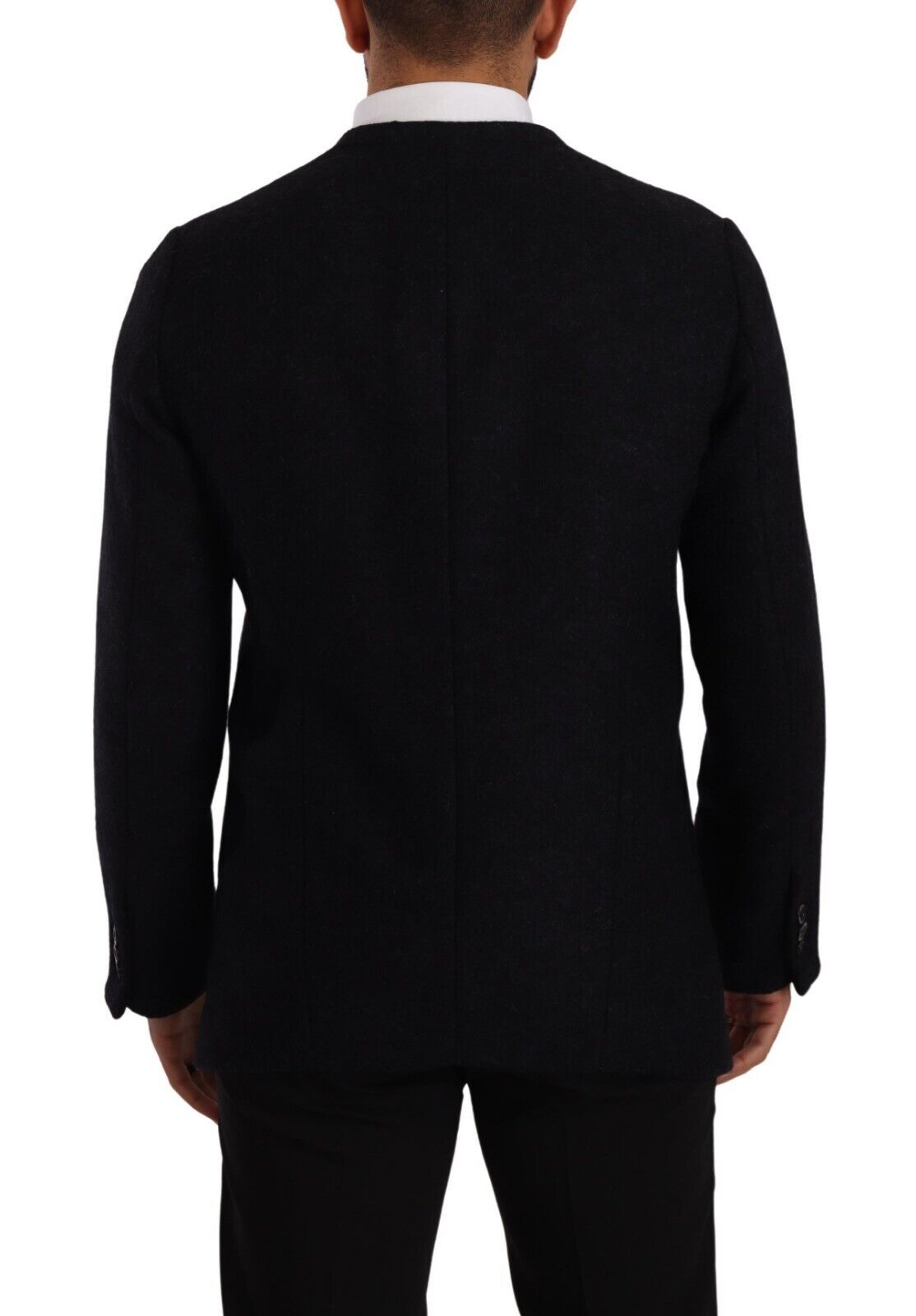 Dolce & Gabbana Gray Alpaca Button Down Men Coat Jacket