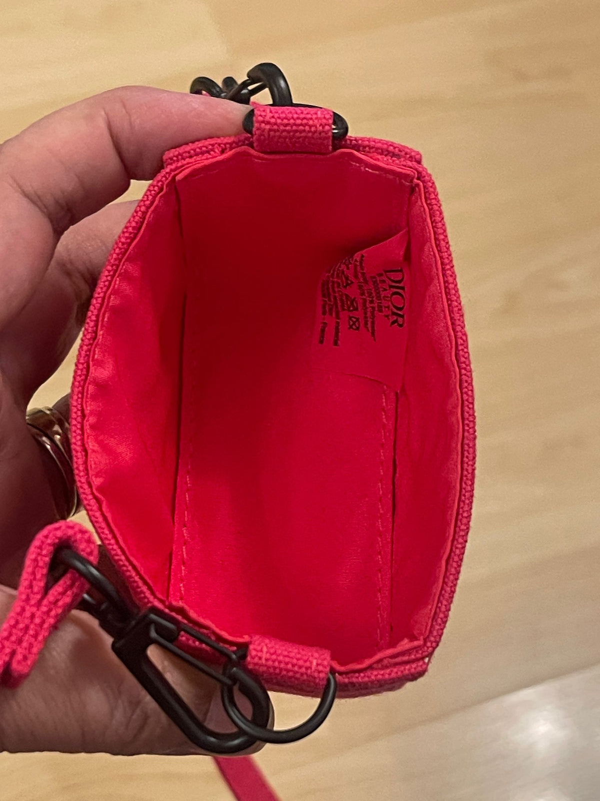 Dior Miss Dior Fuschia Pink Limited Edition Mini Pouch with Strap