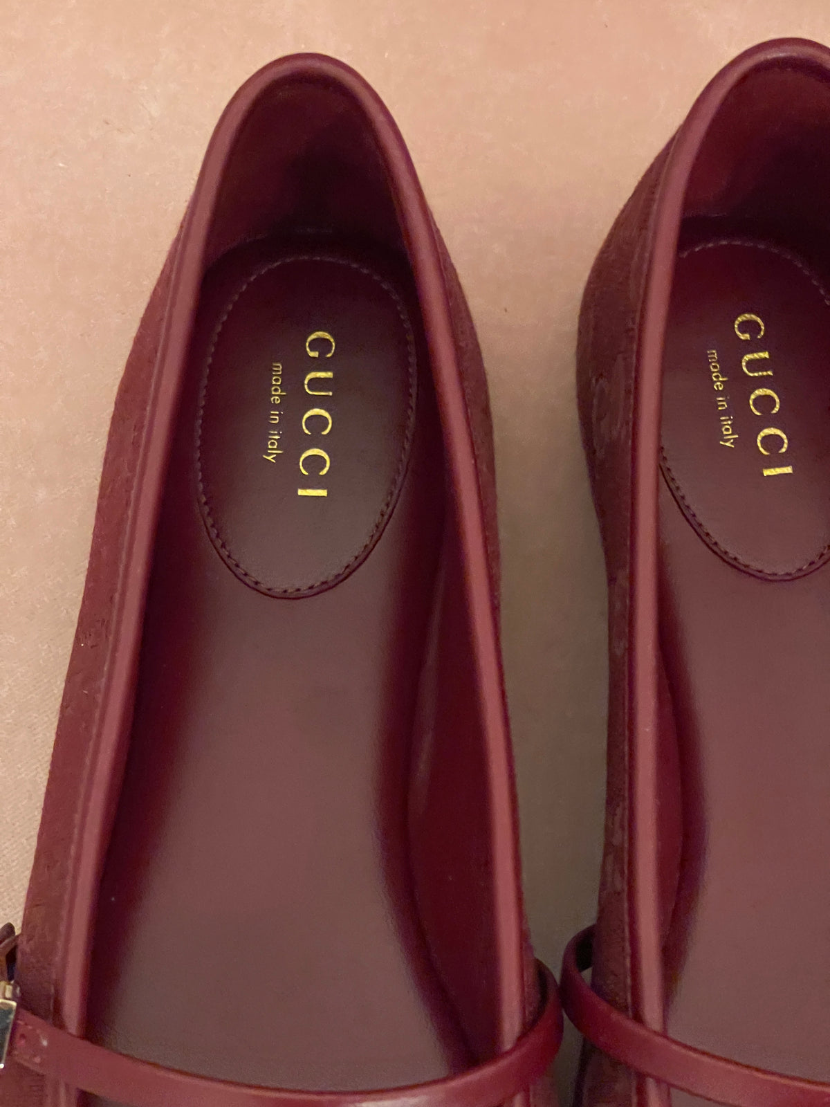 Gucci Ballet Flats in Ancora Red