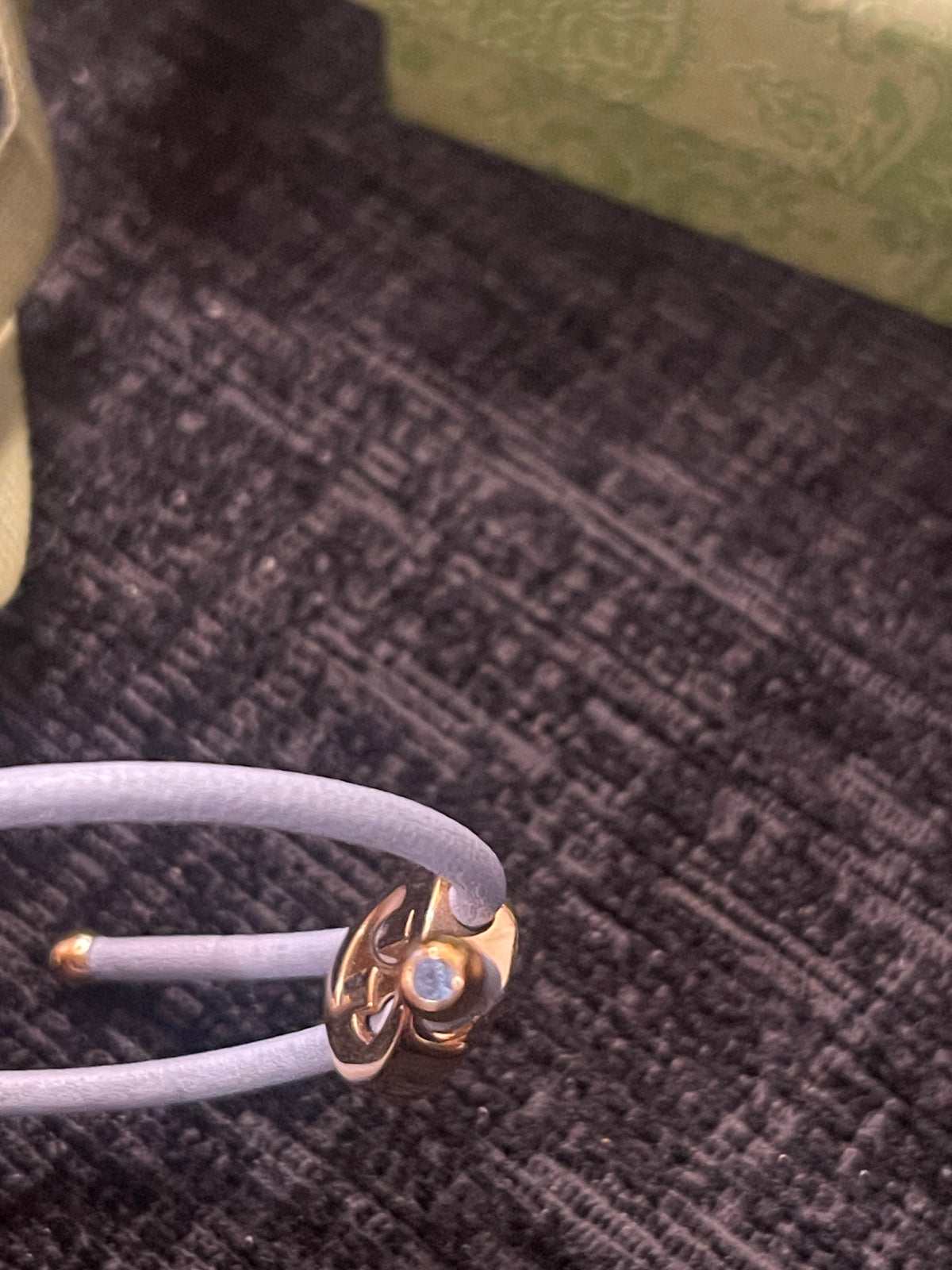 Gucci Interlocking GG Leather Bracelet
