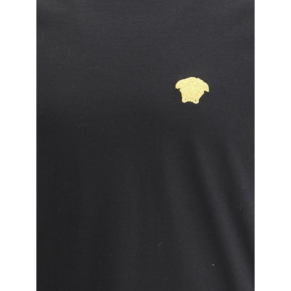 Versace Black Cotton T-Shirt