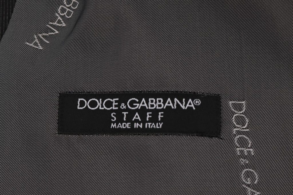Dolce & Gabbana Gray STAFF Cotton Rayon Vest