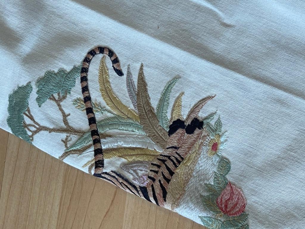 Gucci Denim and embroidered Tiger Long Shorts/ 3/4 Jeans