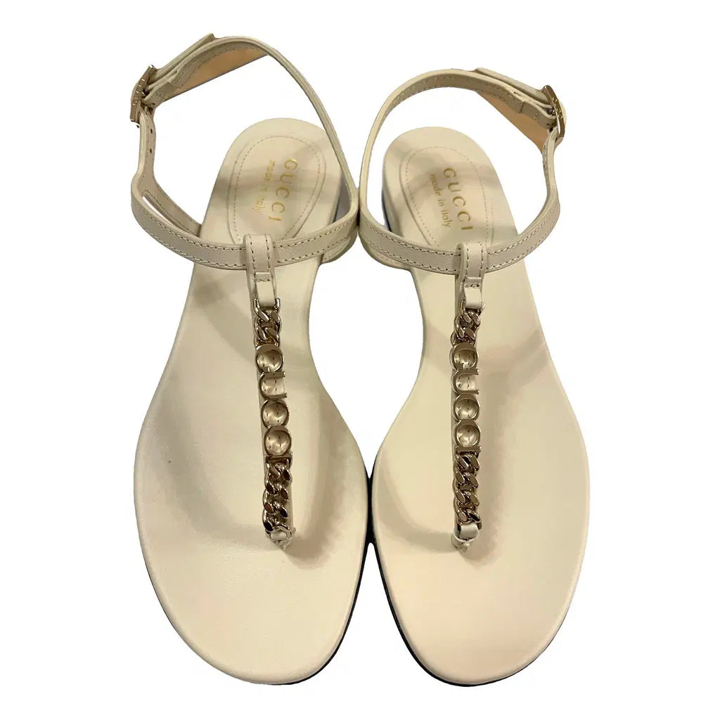 Gucci chain Leather sandals size U.K. 3