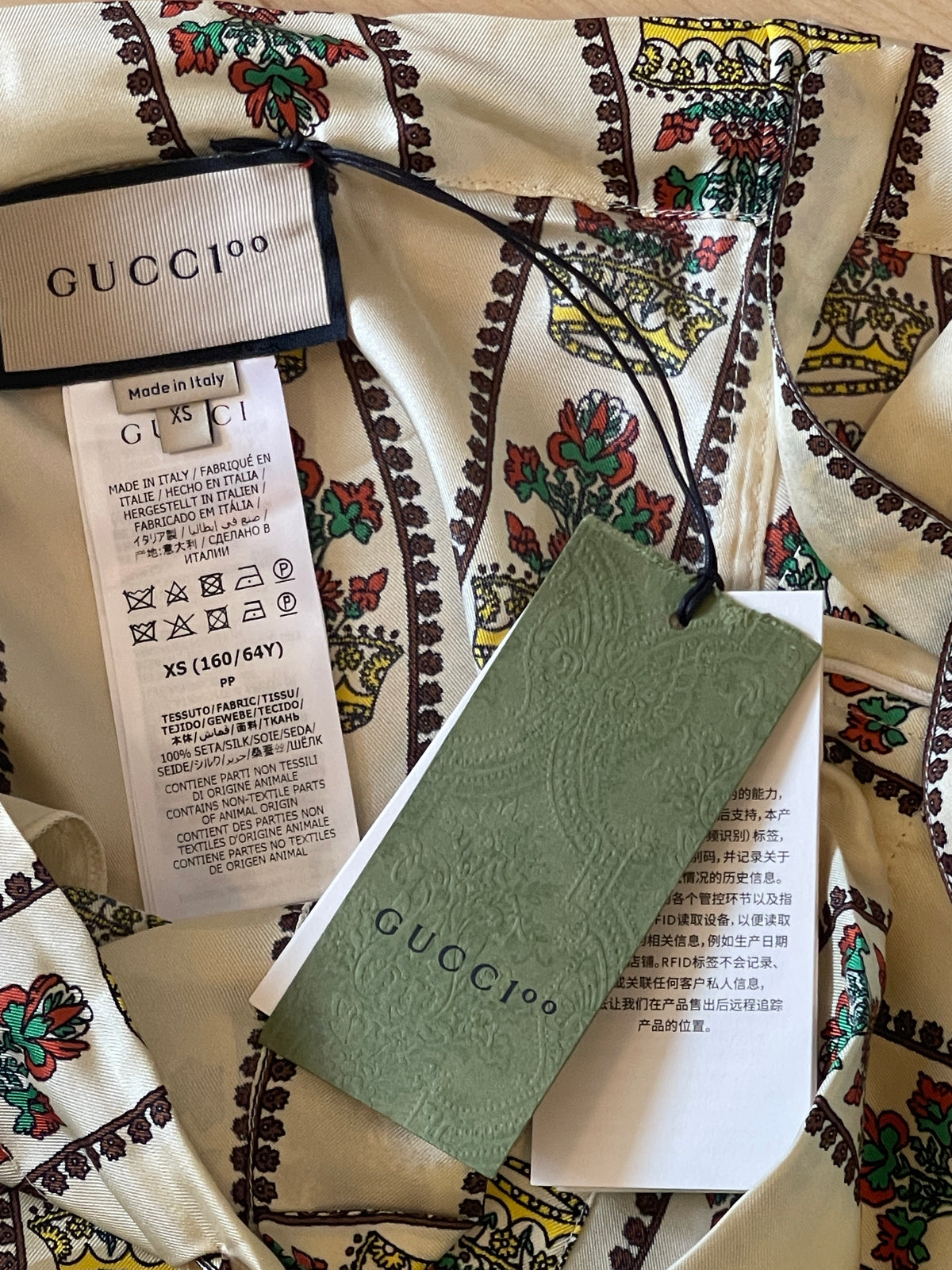 Gucci Two-Piece Silk Trouser Set