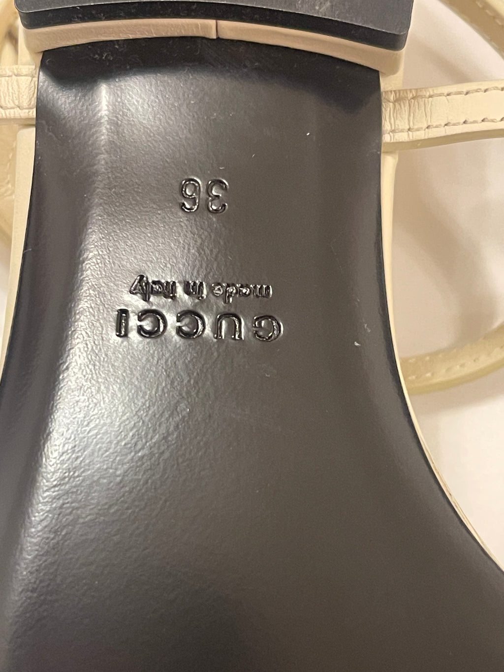 Gucci chain Leather sandals size U.K. 3