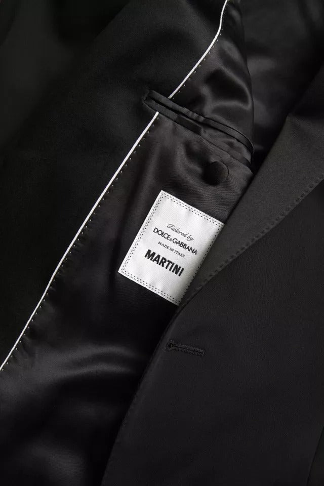 Dolce & Gabbana Black Wool Single Breasted MARTINI Blazerclothing