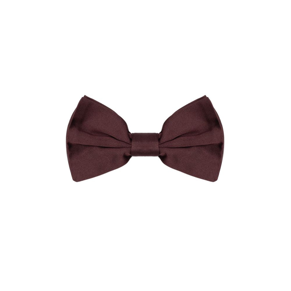 Dolce & Gabbana Burgundy Silk Bowtie