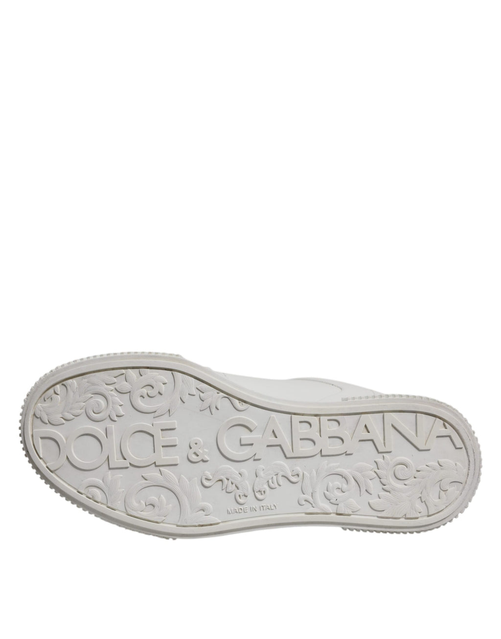 Dolce & Gabbana White Miami Leather Low Top Sneakers Shoes