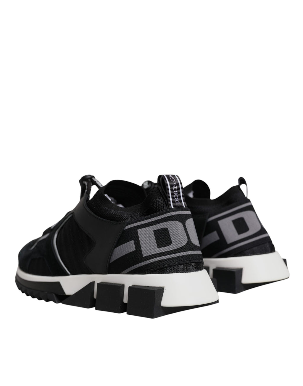 Dolce & Gabbana Black Mesh Sorrento Trekking Sneakers Shoes