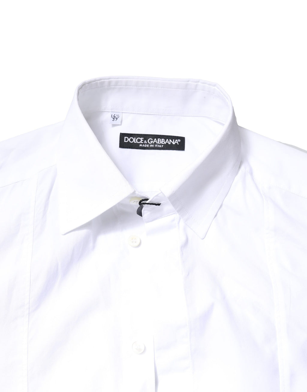 Dolce & Gabbana White Cotton Long Sleeves Formal Dress Shirt