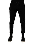 Dolce & Gabbana Black Cotton Jogger Sweatpants Pants