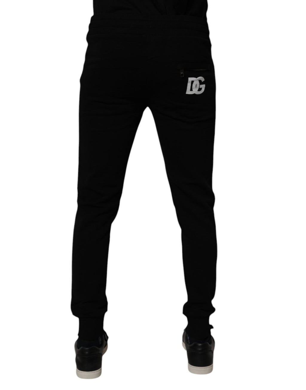 Dolce & Gabbana Black Cotton Jogger Sweatpants Pants
