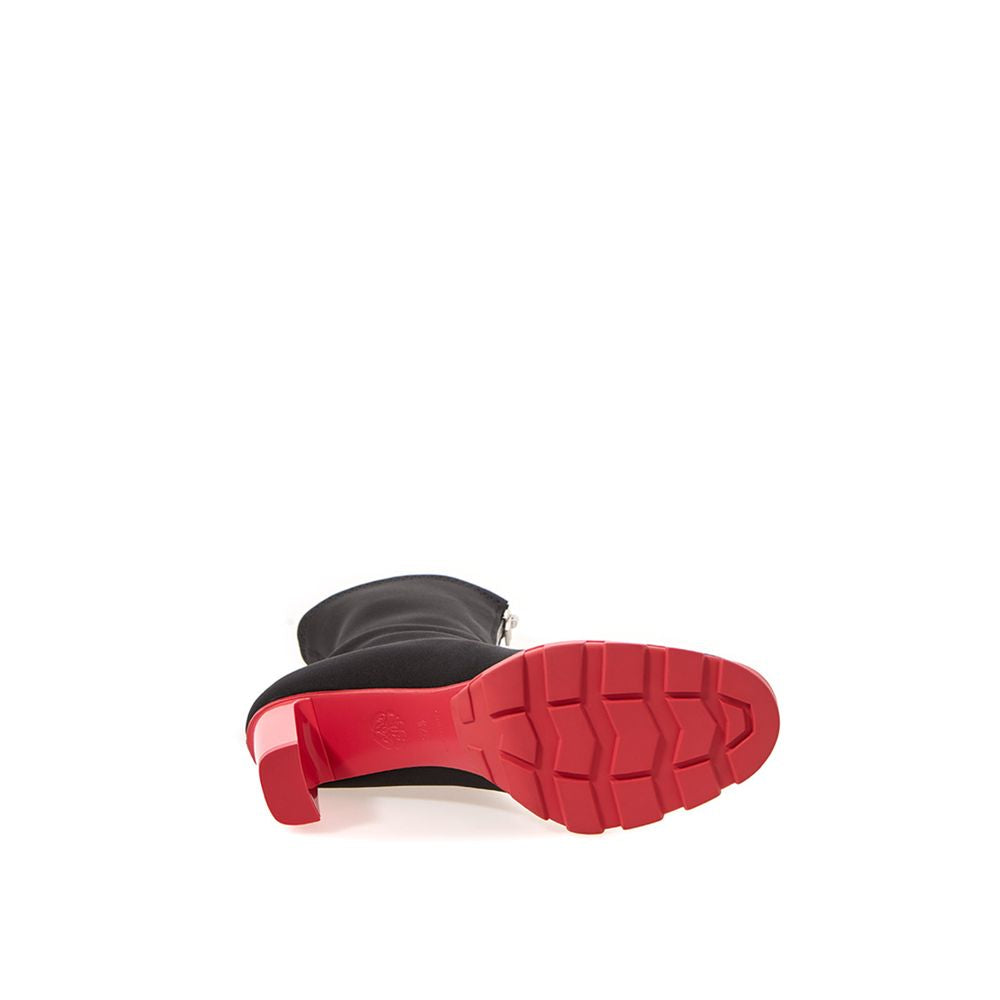 Alexander McQueen Black Neoprene Ankle Boots