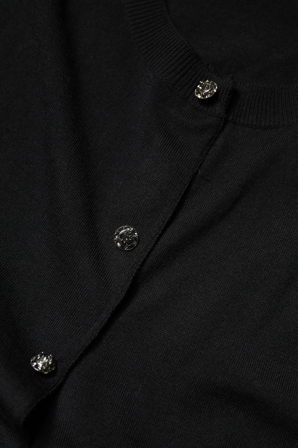 Dolce & Gabbana Black Button Down Short Sleeve Blouse Top