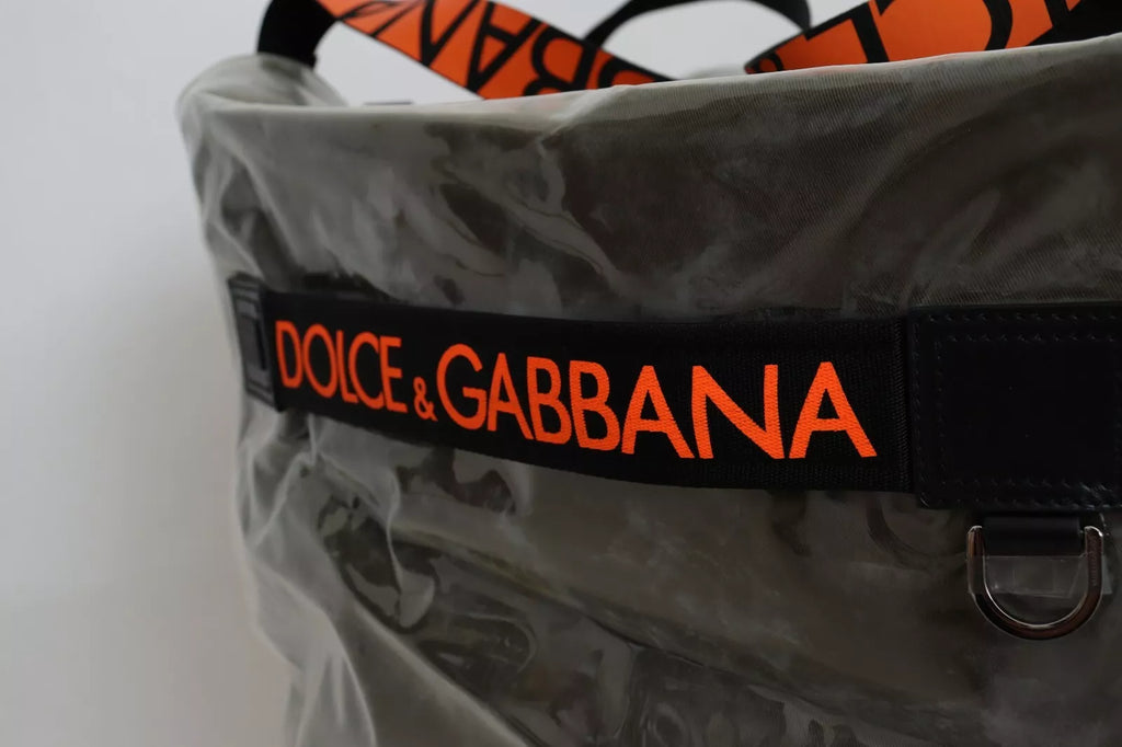 Dolce & Gabbana Green Fashion Expression Oversized Plastic Tote Bag