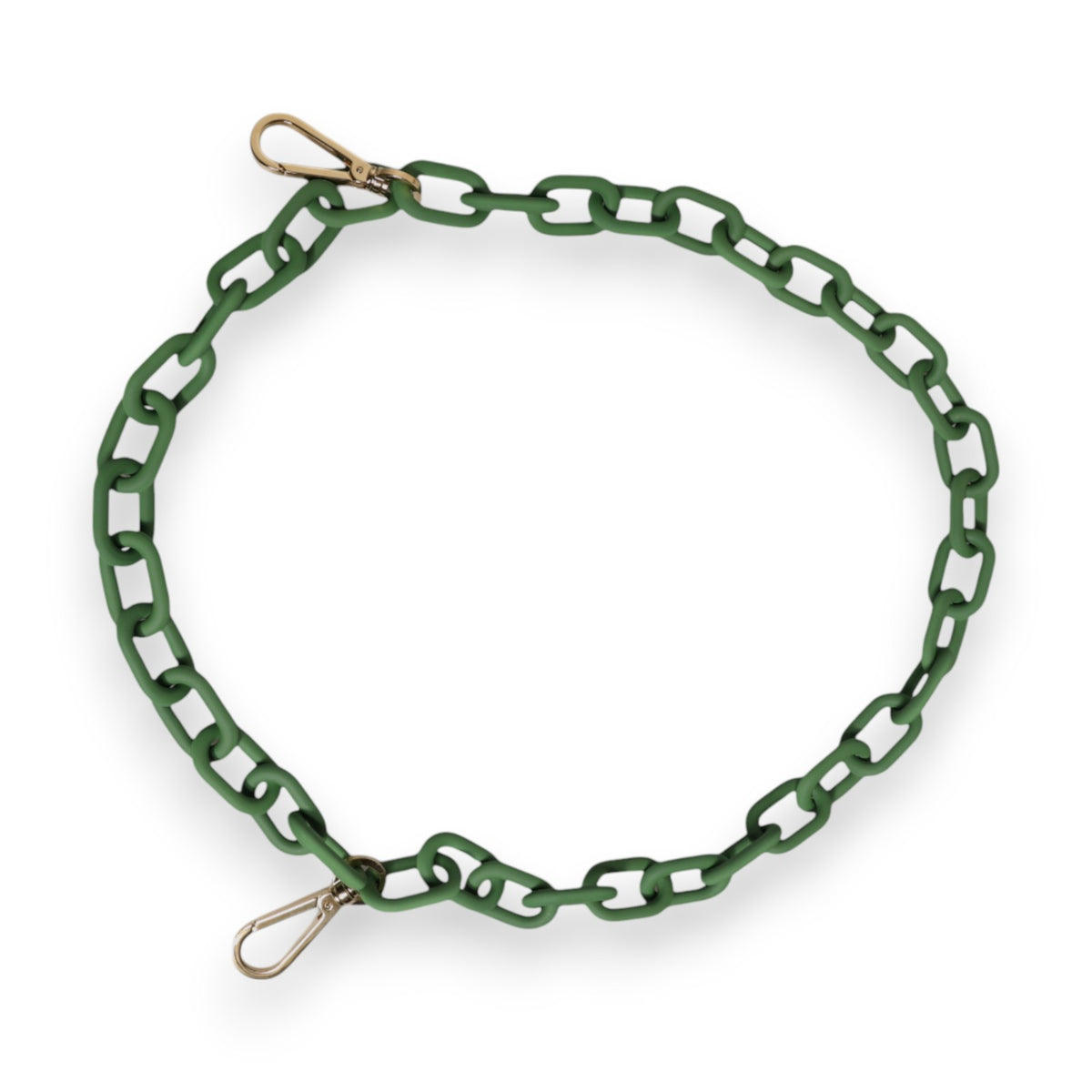 Dolce & Gabbana Green Plexy Acrylic Chunky Gold Hardware Wallet Chain