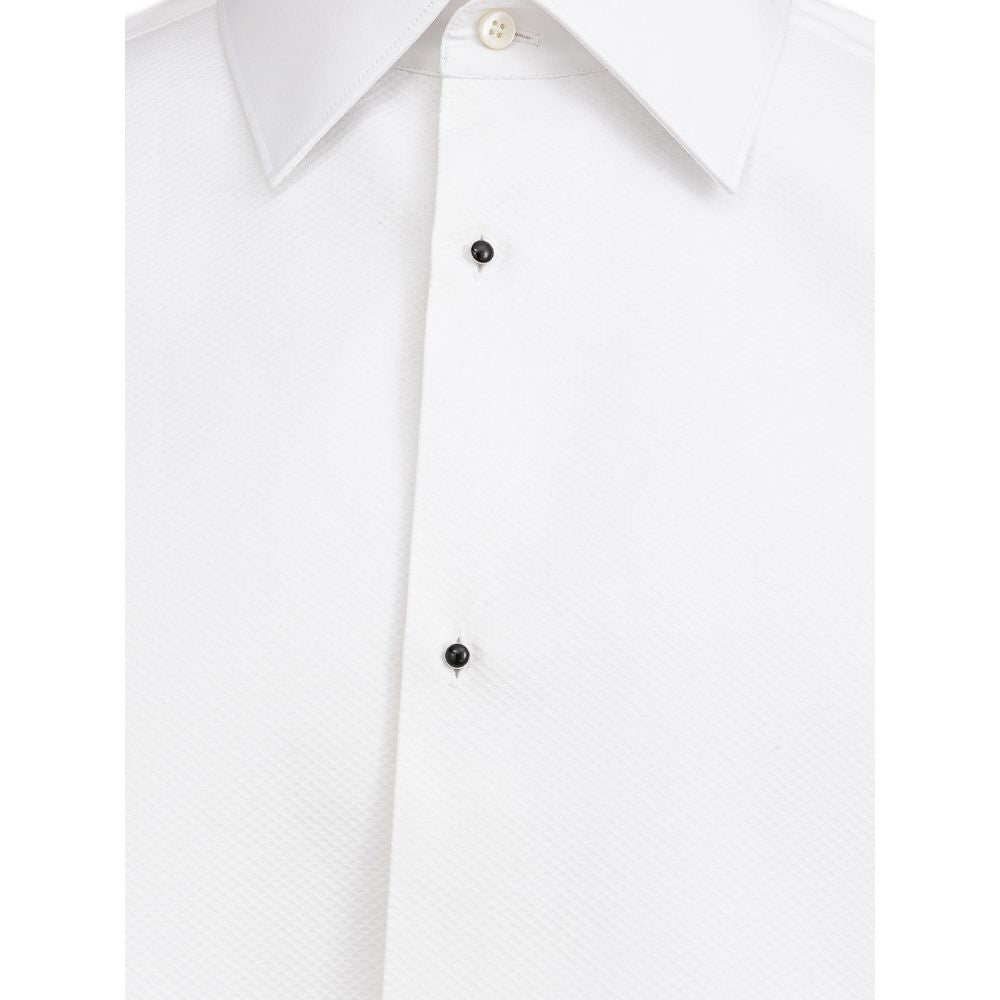 Dolce & Gabbana White Cotton Dress Shirt