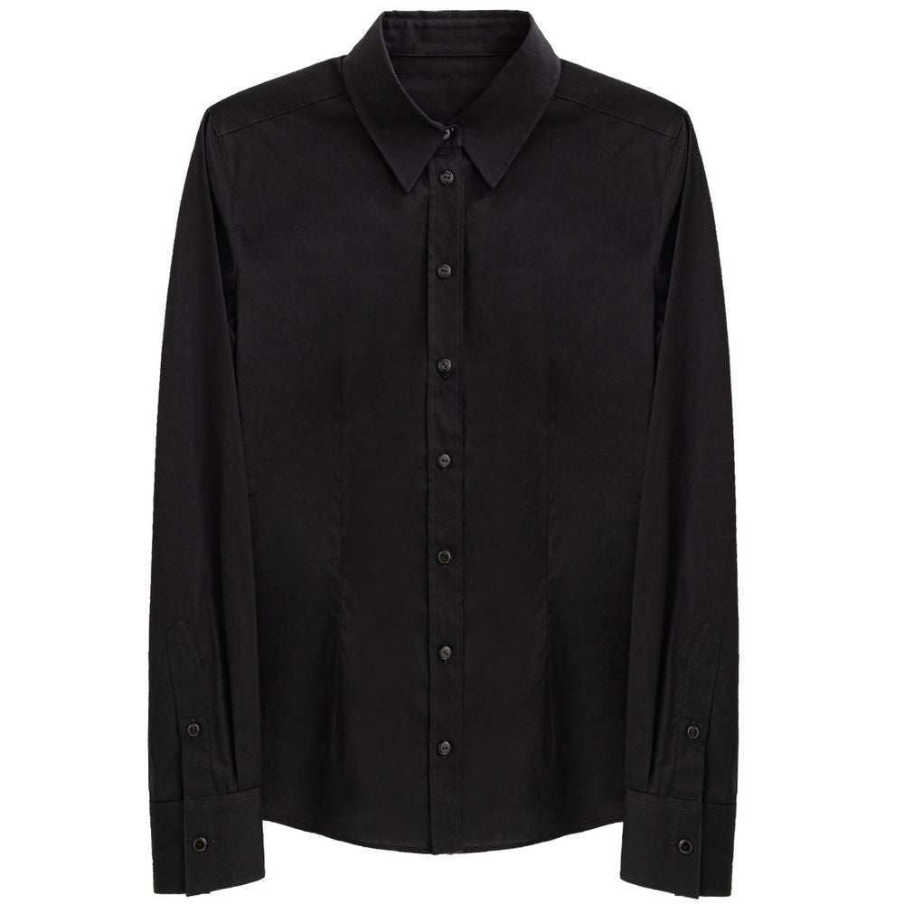 Dolce & Gabbana Black Cotton Dress Shirt