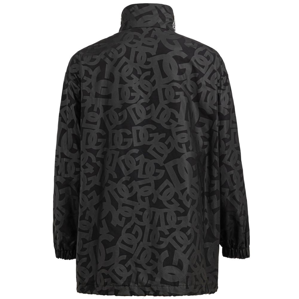Dolce & Gabbana Black Polyester Shell Jacket
