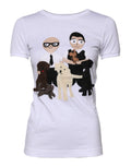 Dolce & Gabbana White #DGFAMILY Embroidery Cotton T-shirt