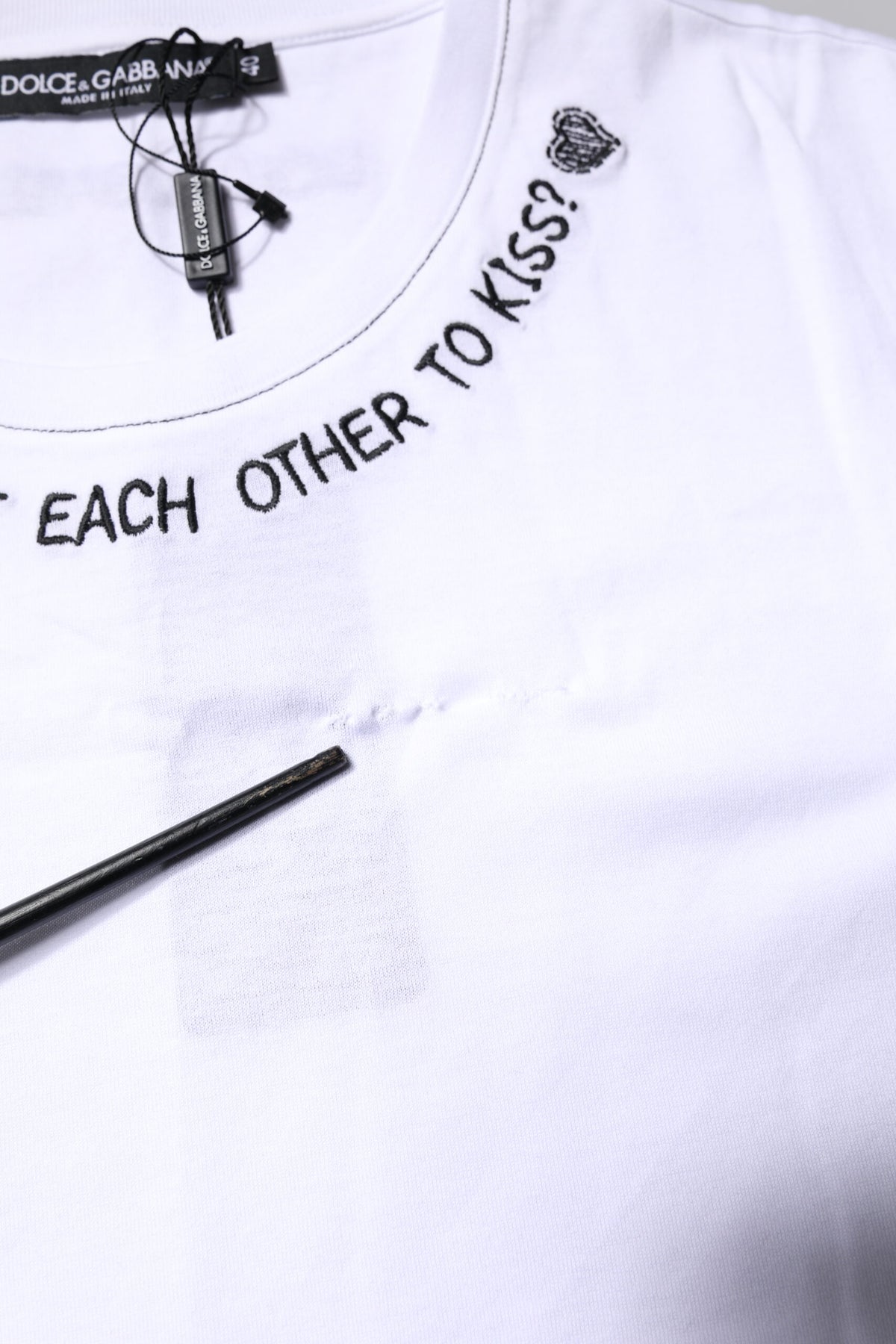 Dolce & Gabbana White Cotton Sleeveless Printed Tank T-shirt