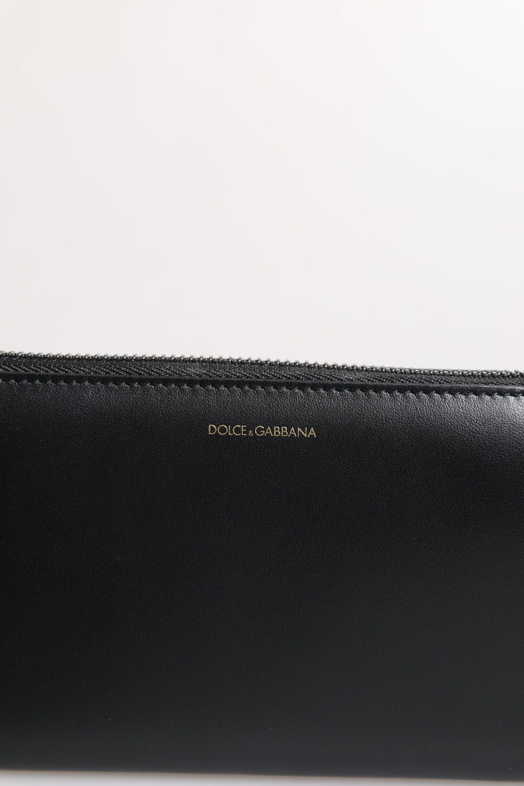 Dolce & Gabbana Black Blue Exotic Leather Embossed Continental Wallet