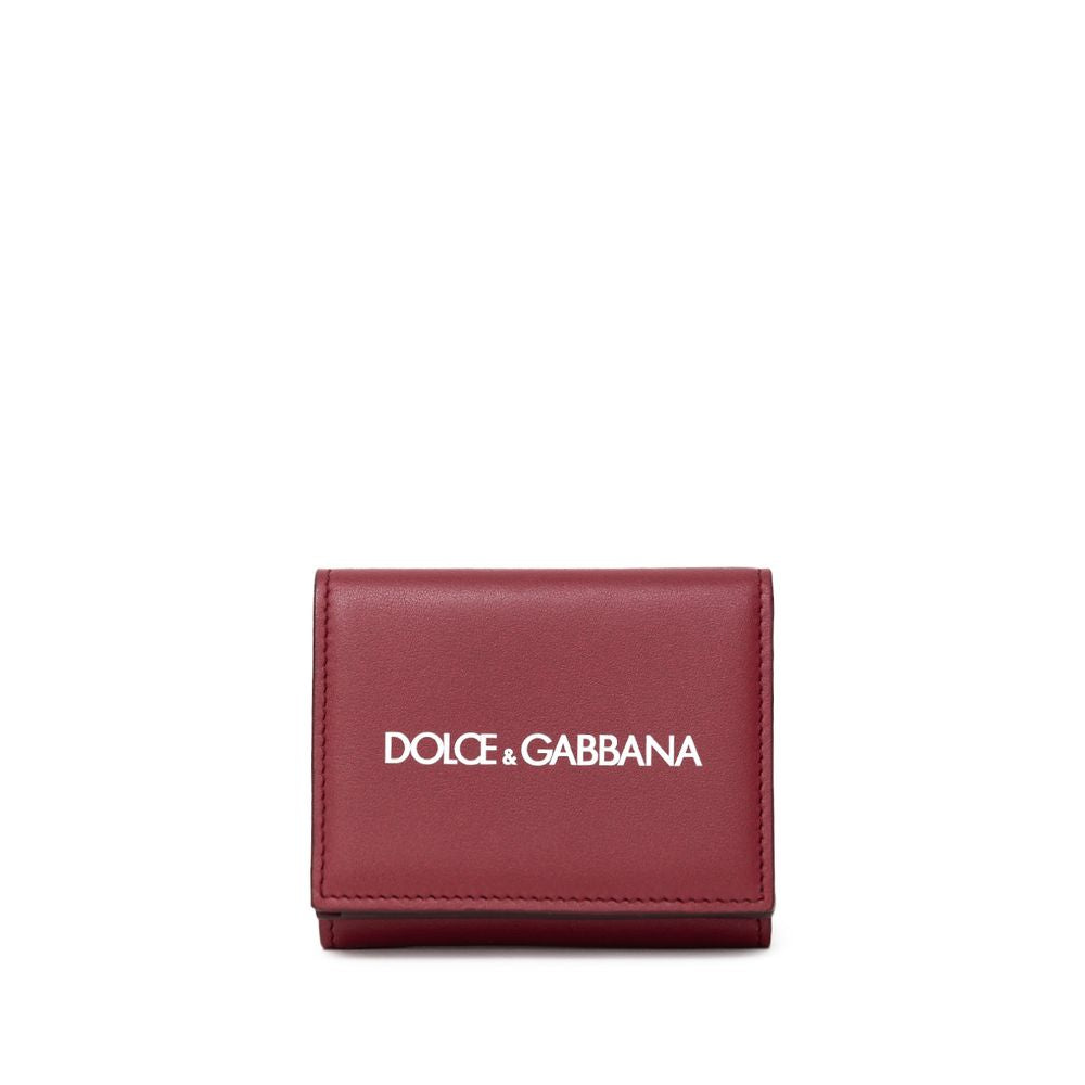 Dolce & Gabbana Red Calfskin Wallet