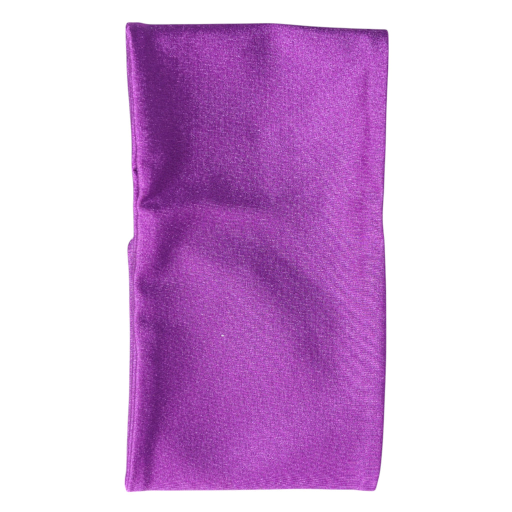 Dolce & Gabbana Purple Nylon Stretch Women Neck Warmer Scarf