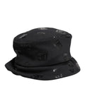 Dolce & Gabbana Black DG Monogram Polyester Jacquard Bucket Hat