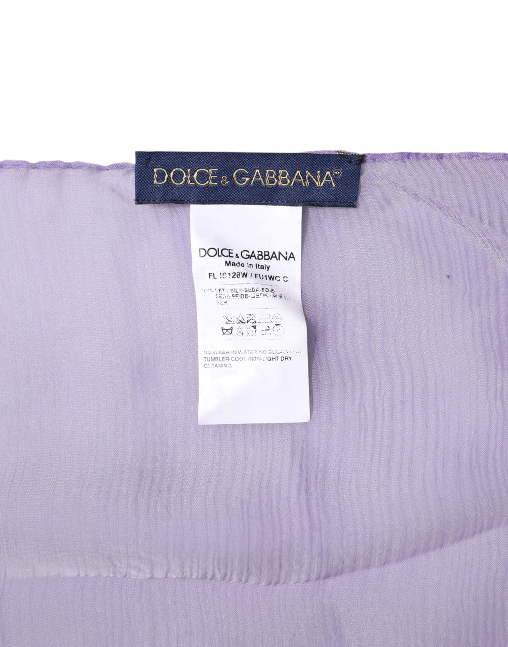 Dolce & Gabbana Purple Silk Rectangle Wrap Shawl Scarf