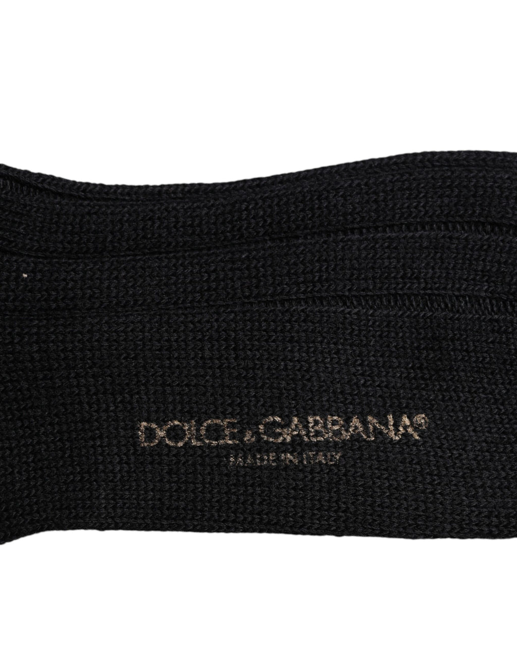 Dolce & Gabbana Black DG Logo Print Over The Calf Socks