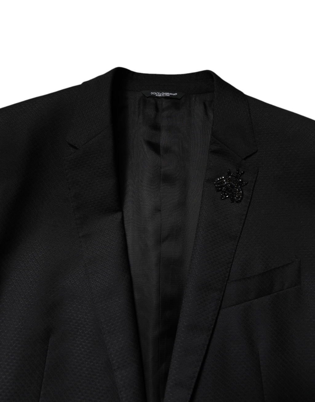 Dolce & Gabbana Black Wool Single Breasted 2 Piece Suit