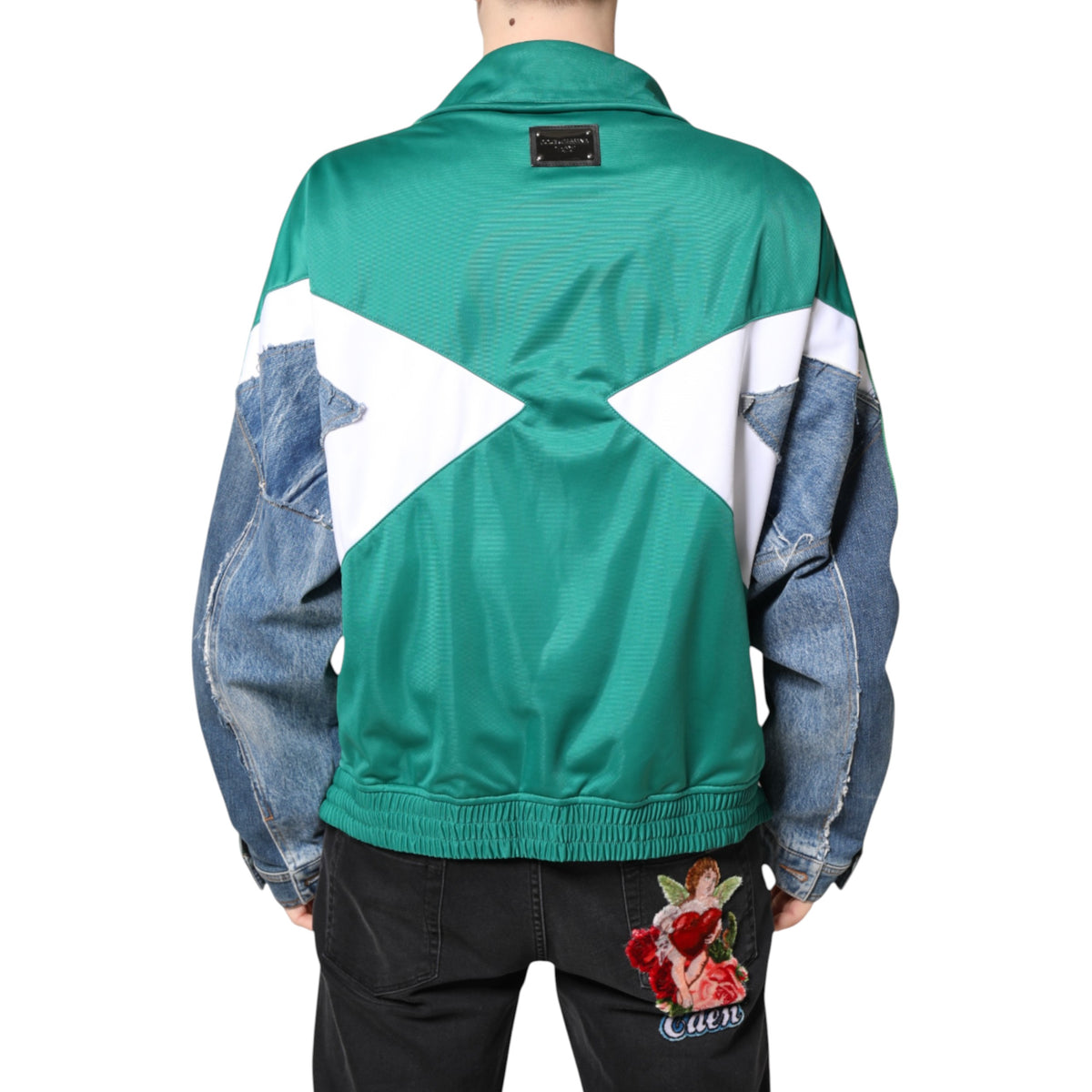 Dolce & Gabbana Multicolor Full Zip Windbreaker Jacket