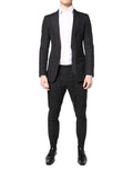 Dolce & Gabbana Black Cotton TAORMINA Formal 2 Piece Suit