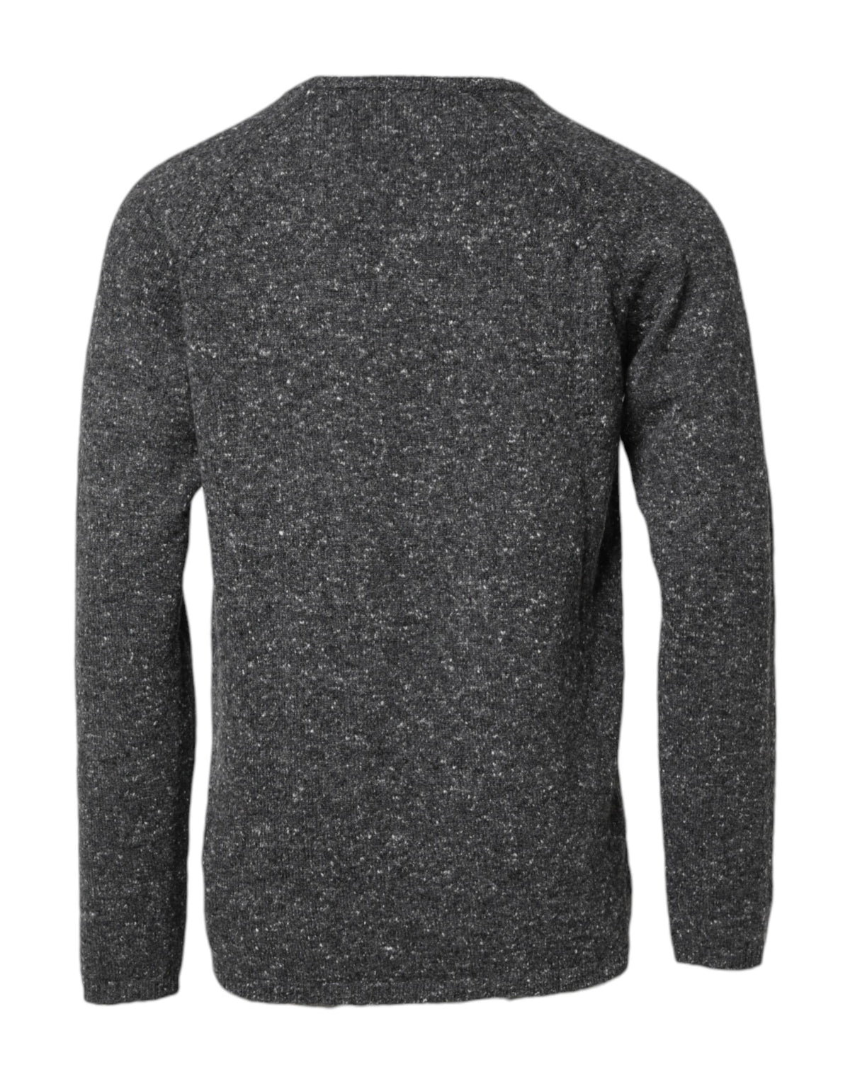 Dolce & Gabbana Gray Wool Knitted Round Neck Pullover Sweater